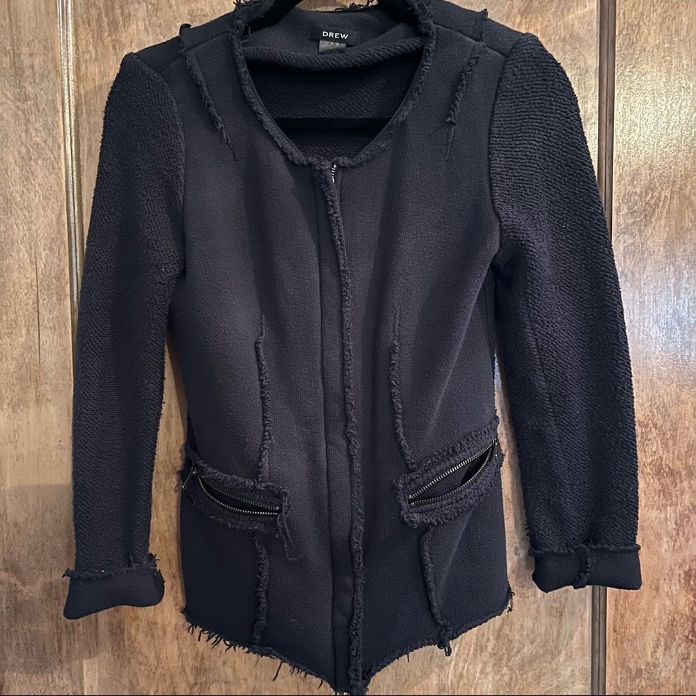 Anthropologie Drew Navy Blue Jacket Size XS